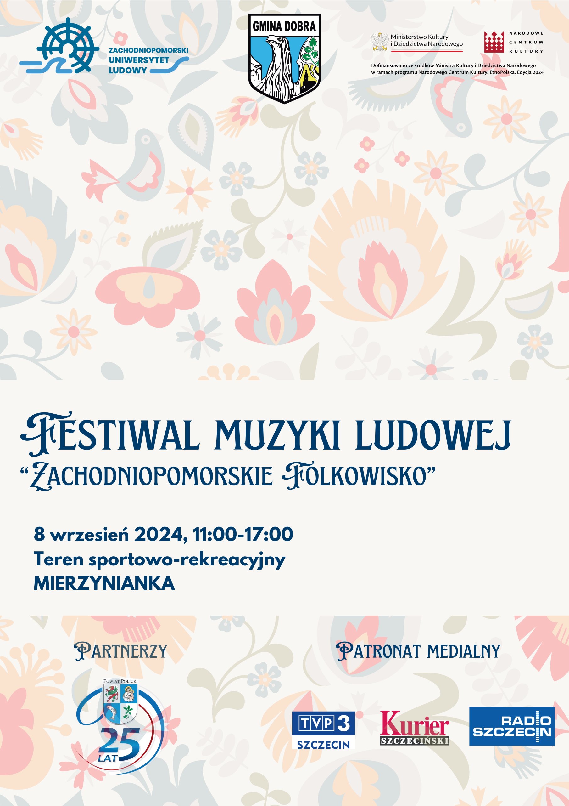 Zapraszamy na Plenerowy Festiwal Muzyki Ludowej "Zachodniopomorskie Folkowisko" w Mierzynie
