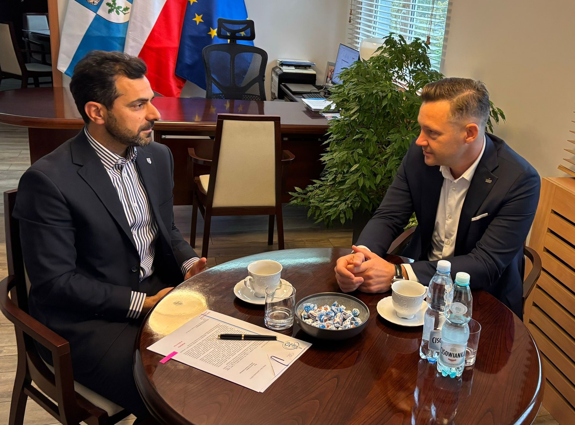 Spotkanie na temat współpracy samorządu powiatowego i największego koncernu chemicznego w kraju