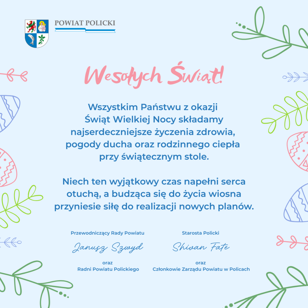 Życzenia z okazji Świąt&nbsp;Wielkanocy