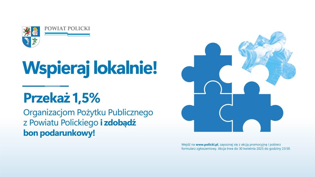 Rozstrzygnięcie akcji promocyjnej „Wspieraj lokalnie. Przekaż 1,5%”