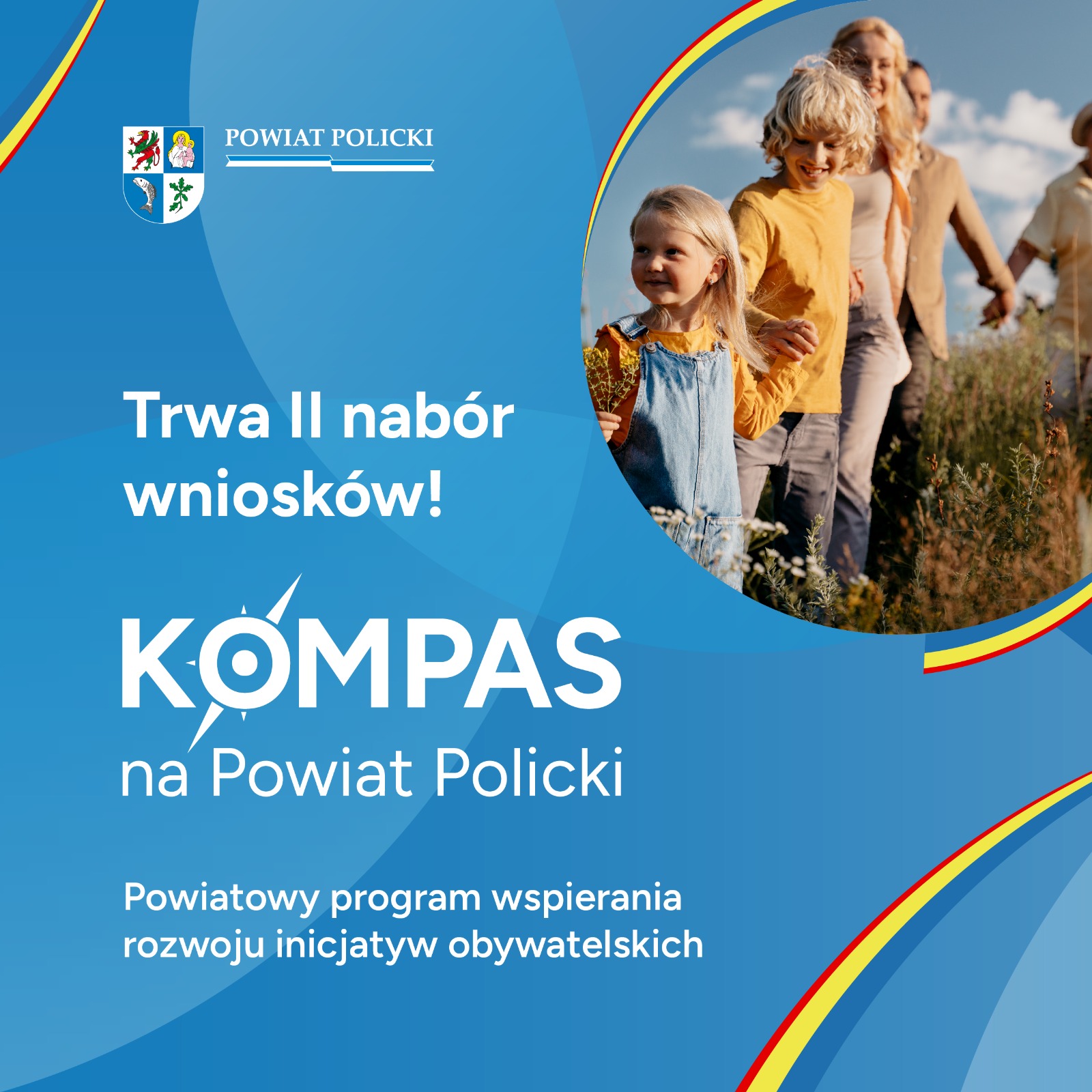 Drugi nabór wniosków do programu "Kompas na Powiat Policki"