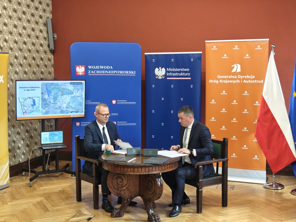 Podpisano umowę na budowę II etapu obwodnicy Przecławia i Warzymic, obwodnicy Kołbaskowa oraz odcinka granicznego A6