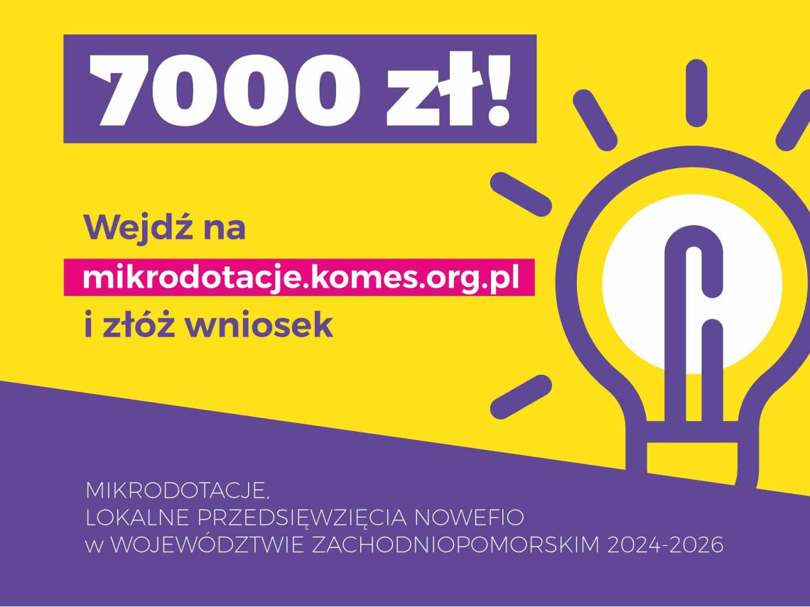 Plakat Mikrodotacje
