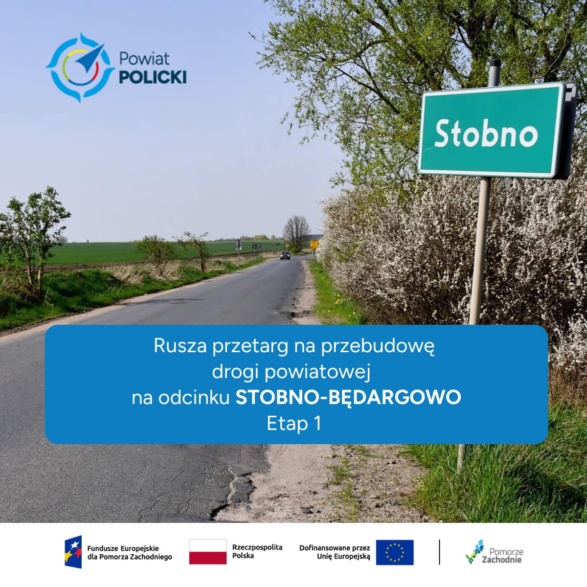 droga powiatowa w Stobnie