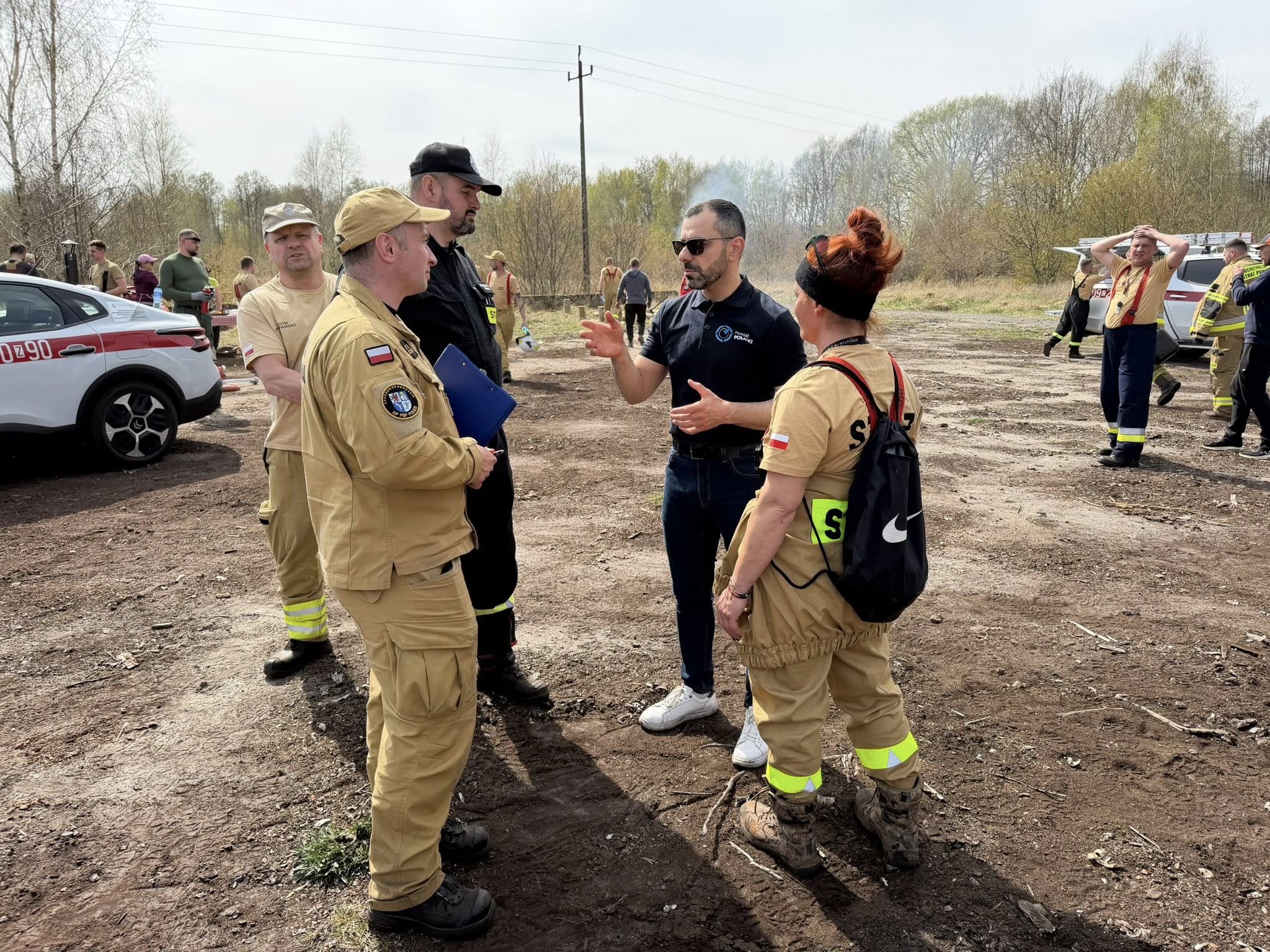 Ćwiczenia strażaków z powiatu polickiego