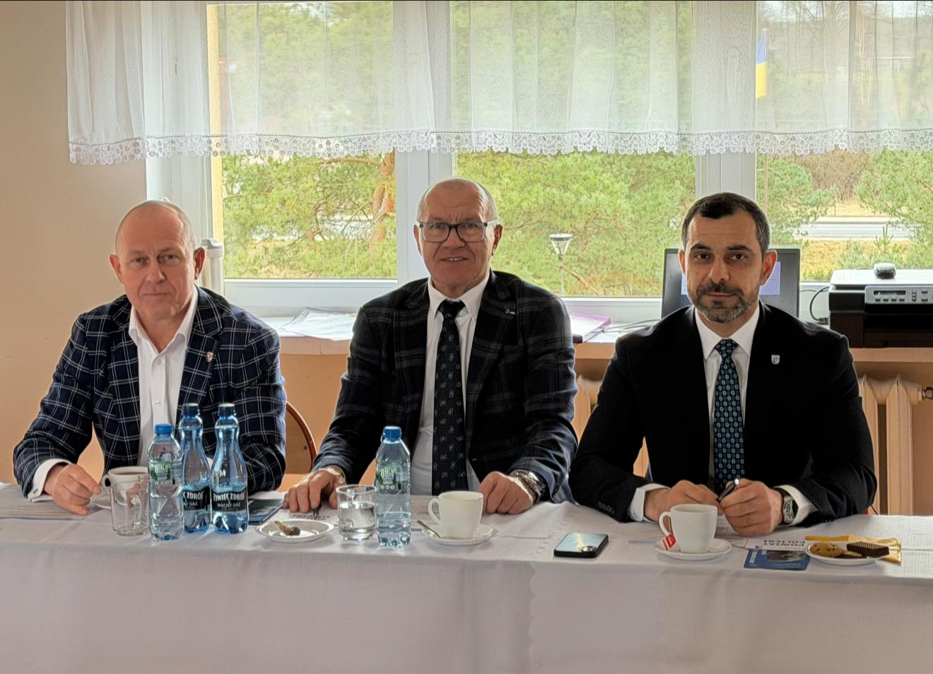 Starosta Policki podczas wydarzenia