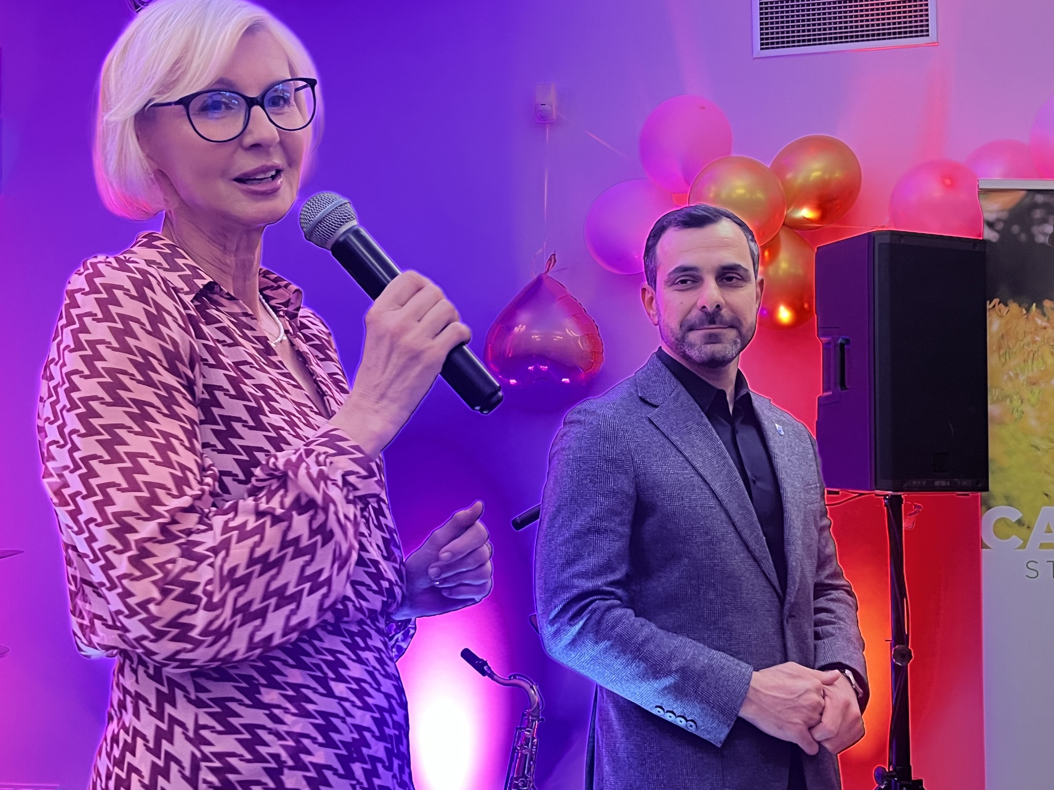 Starosta Policki na scenie podczas wydarzenia