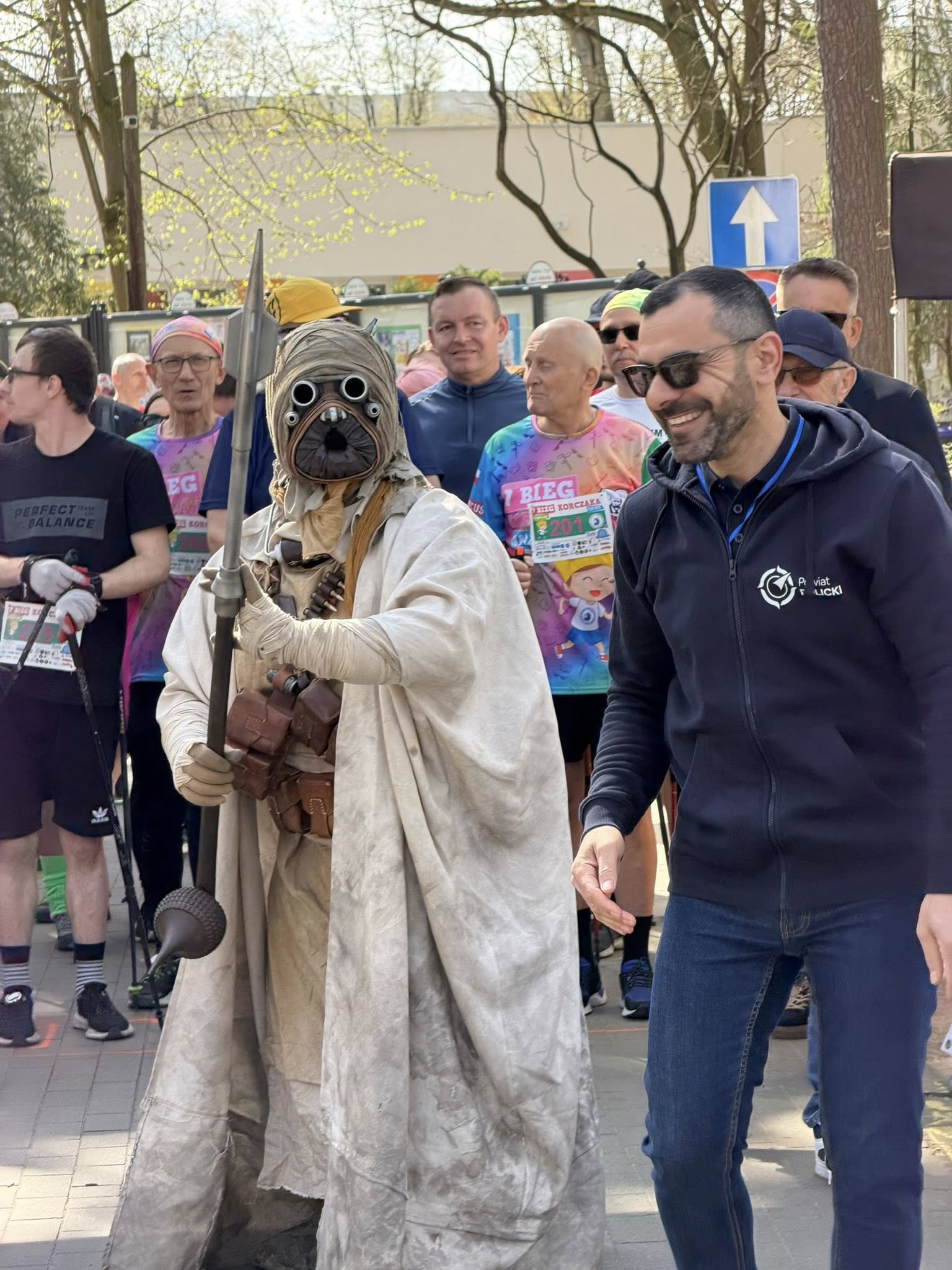 Starosta Policki podczas wydarzenia