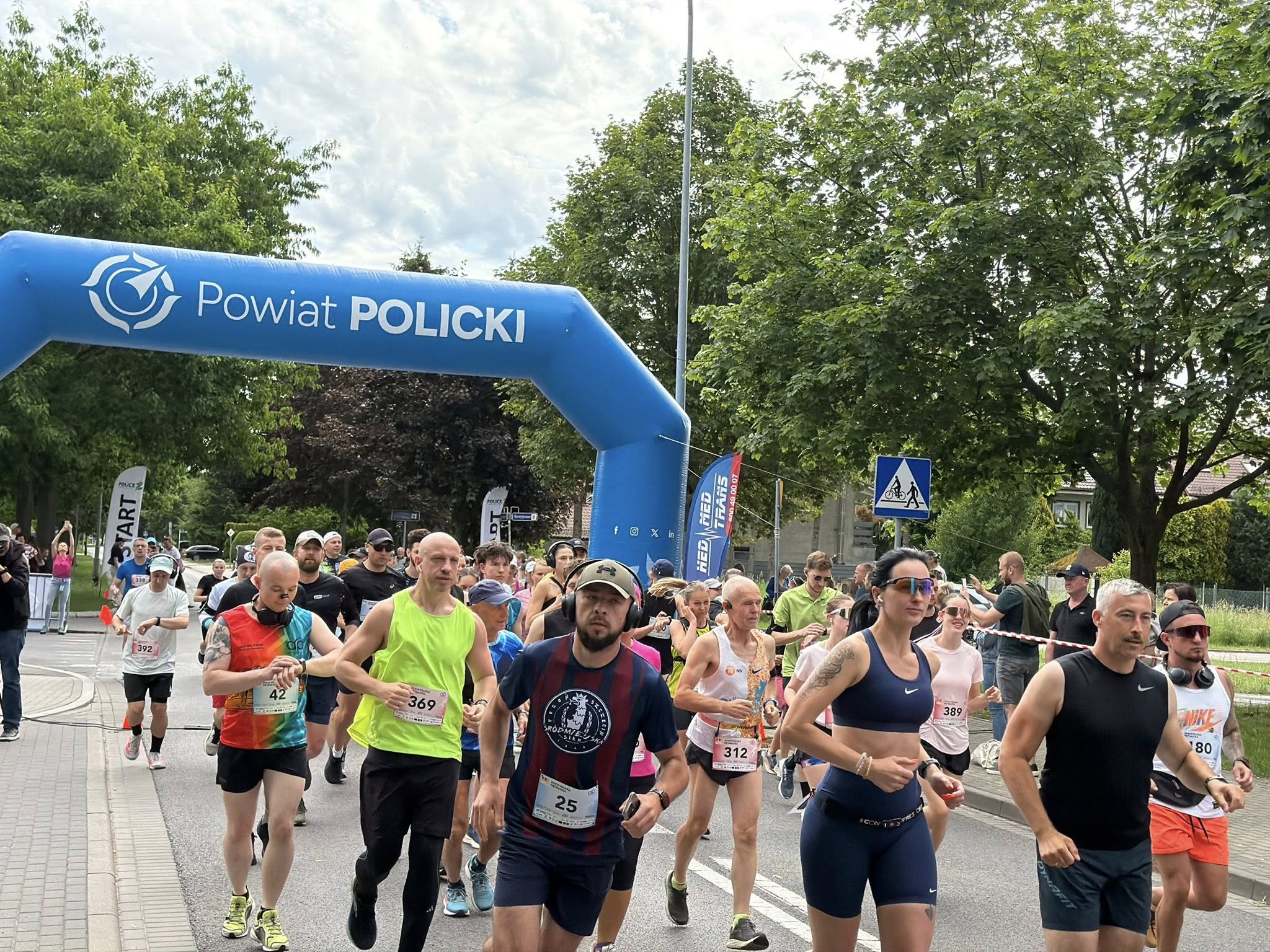 Biegacze podczas wydarzenia