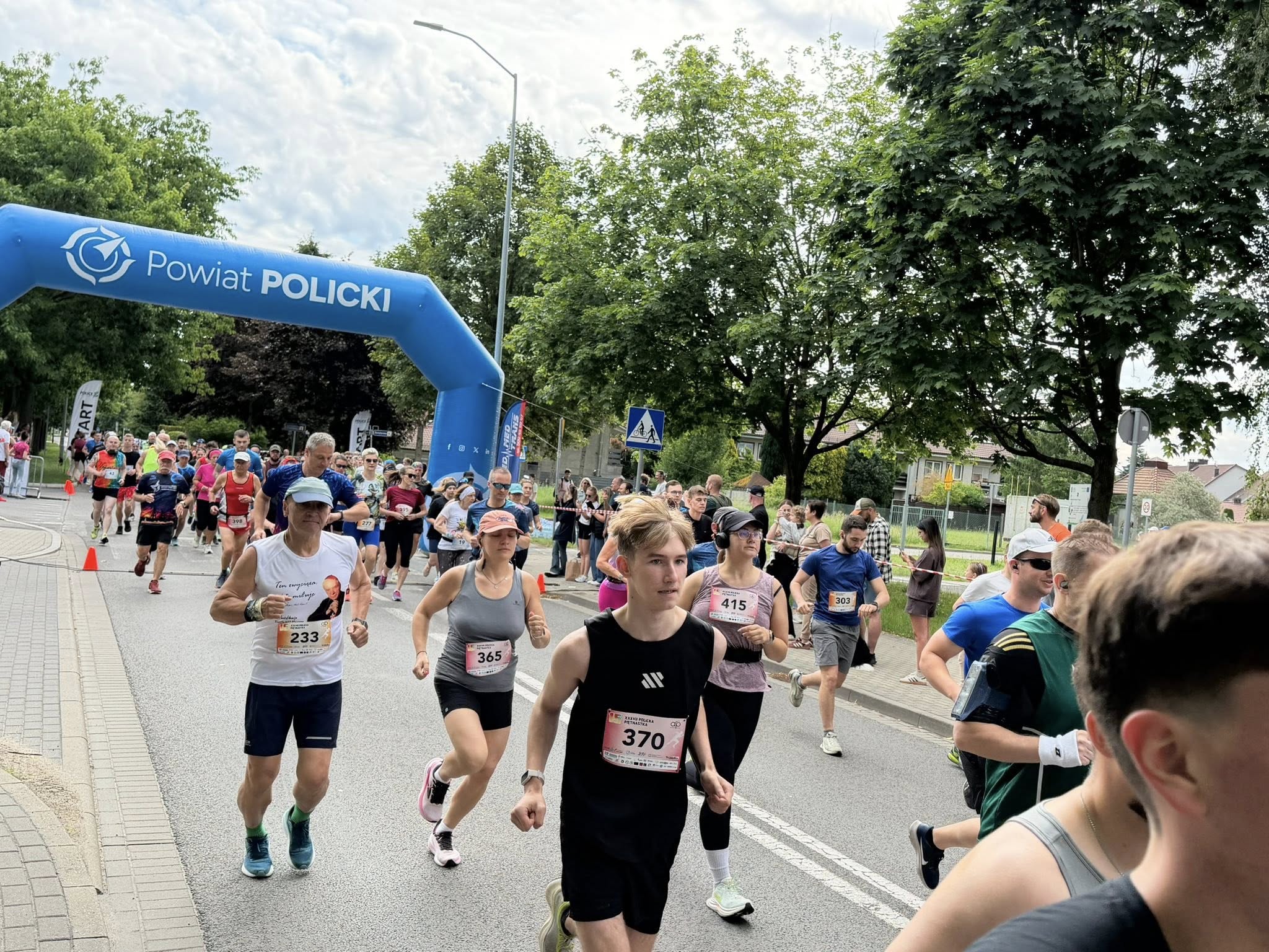 Biegacze podczas wydarzenia