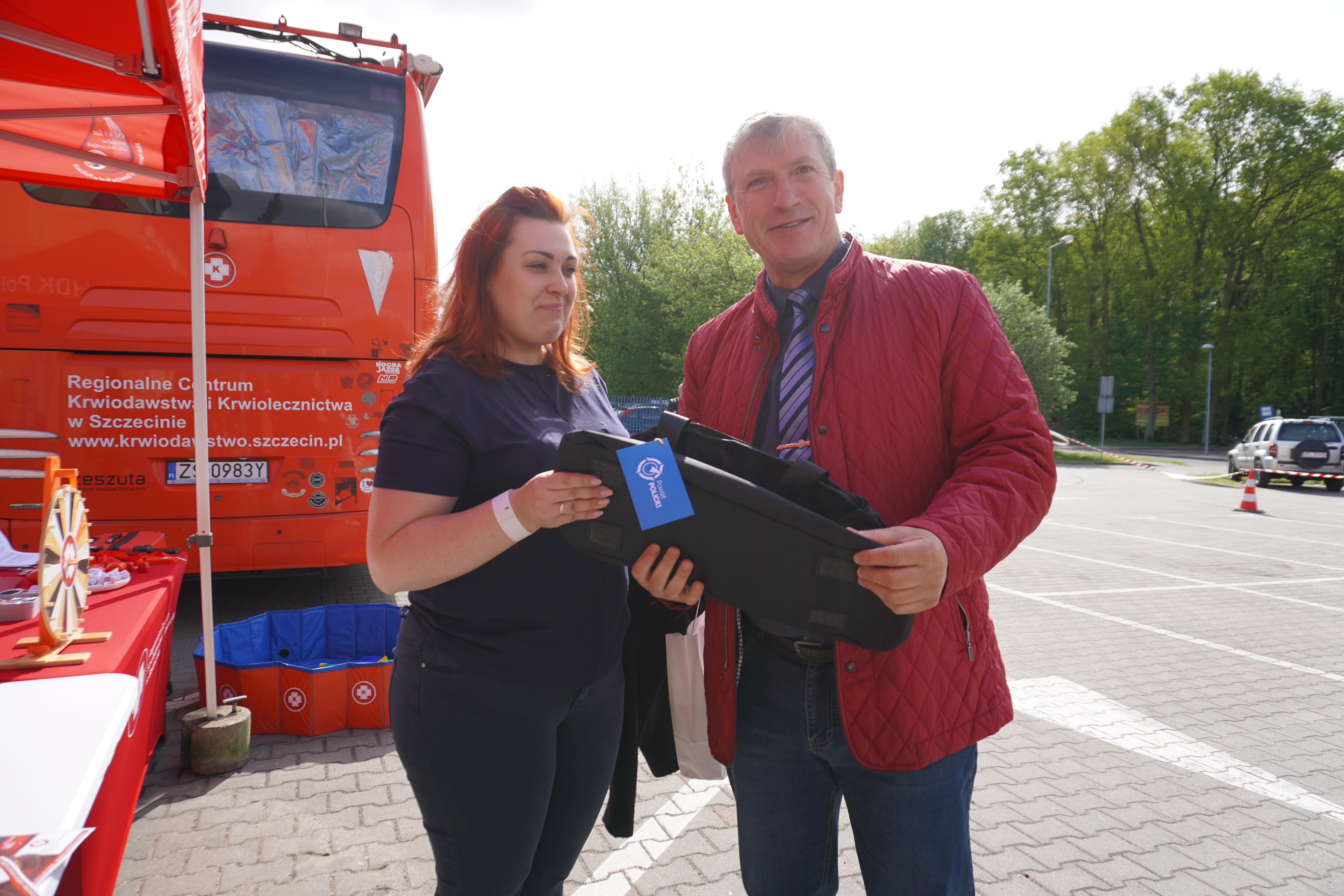 Ambulansowy pobór krwi przy Starostwie Powiatowym w Policach