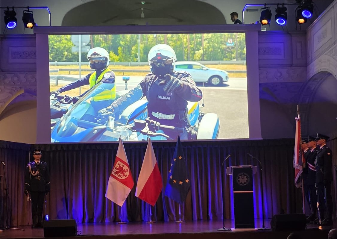 Prezentacja podczas święta policji