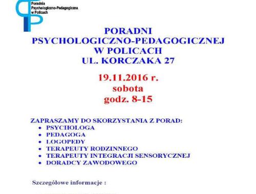 Dzień Otwarty Poradni Psychologiczno-Pedagogicznej w Policach