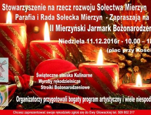 II Mierzyński Jarmark Bożonarodzeniowy