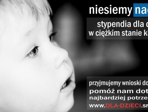 Stypendia dla dzieci w ciężkim stanie klinicznym