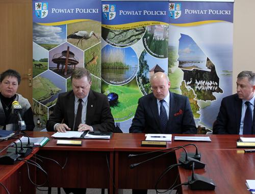 Konferencja prasowa w Starostwie Powiatowym