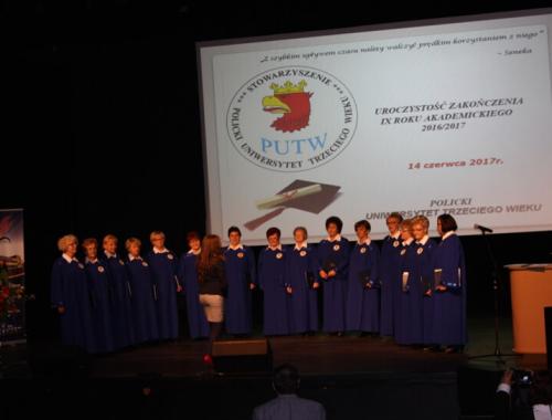 Zakończenie IX roku akademickiego Polickiego Uniwersytetu Trzeciego Wieku