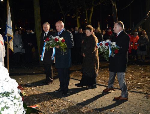 Otwarcie Skweru Wielkich Polaków w Parku Solidarności