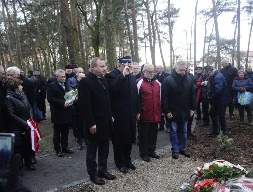 Odsłonięcie kamienia poświęconego Longinowi Komołowskiemu