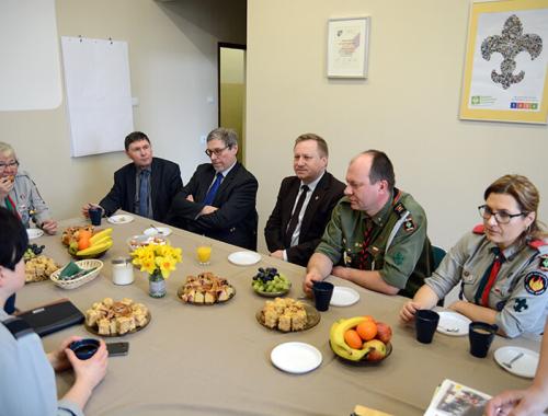 Uroczyste otwarcie biura Hufca ZHP w Policach