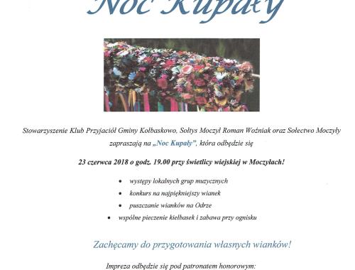 Zapraszamy na Noc Kupały w Moczyłach