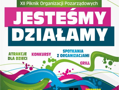 Zapraszamy na XII Piknik Organizacji Pozarządowych
