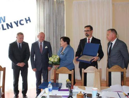 Podziękowania Powiatu Polickiego dla Wójt i Rady Gminy Dobra