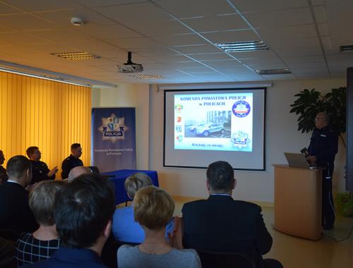 Odprawa roczna w Komendzie Powiatowej Policji w Policach