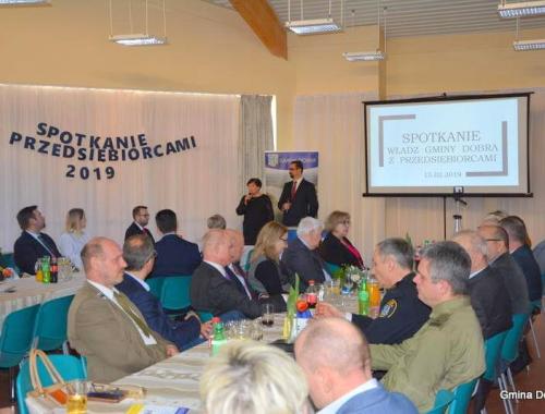Spotkanie noworoczne władz gminy z przedsiębiorcami z terenu Gminy Dobra