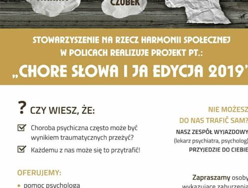 "Chore słowa i ja" - Edycja 2019