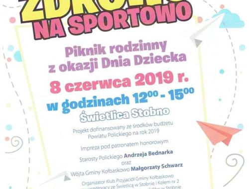 Piknik rodzinny z okazji Dnia Dziecka "Żyjmy zdrowo i sportowo"