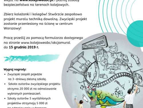 Akcja Mural – nowy konkurs w ramach „Kampanii Kolejowe ABC”