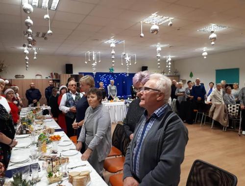 Spotkanie Opłatkowe Seniorów w świetlicy w Stobnie