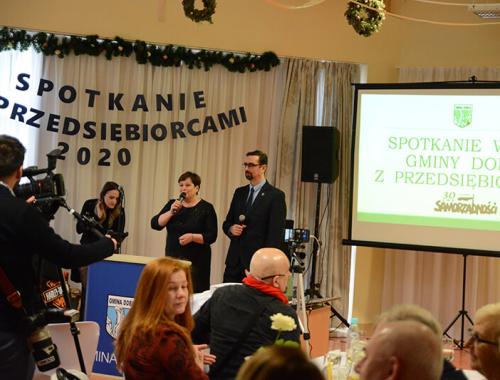 Spotkanie władz Gminy Dobra z przedsiębiorcami