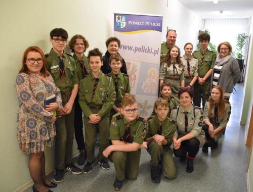 Wizyta Harcerzy z Tanowa w Starostwie Powiatowym