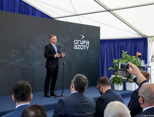 Wizyta Prezydenta RP w Grupa Azoty Police S.A.