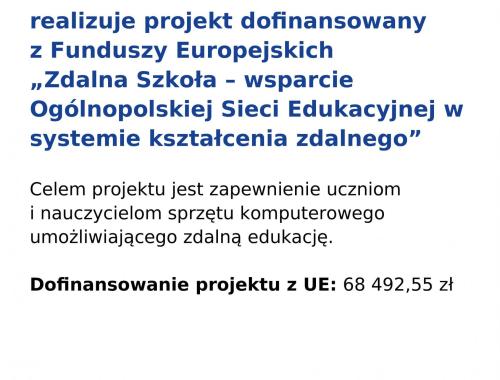 DOFINANSOWANIE NA ZAKUP LAPTOPÓW