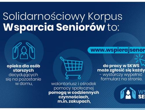 Rząd uruchomił Solidarnościowy Korpus Wsparcia Seniorów