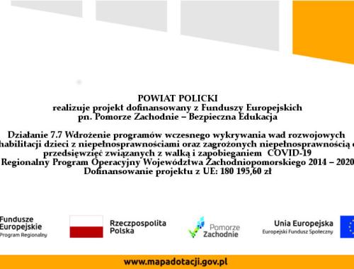Powiat Policki otrzymał grant na walkę z COVID-19