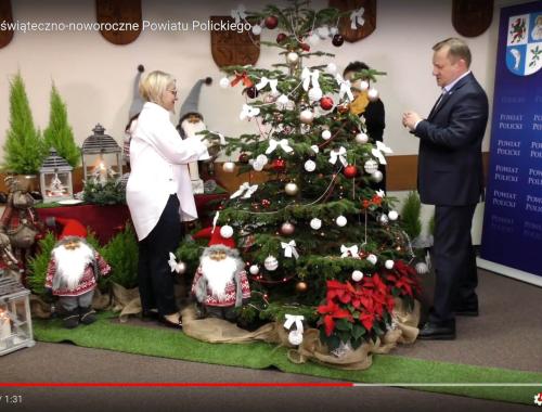 Życzenia świąteczno-noworoczne Powiatu Polickiego
