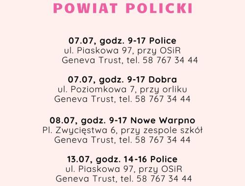 ZACHODNIOPOMORSKI ODDZIAŁ WOJEWÓDZKI NFZ  zaprasza na bezpłatne badania mammograficzne