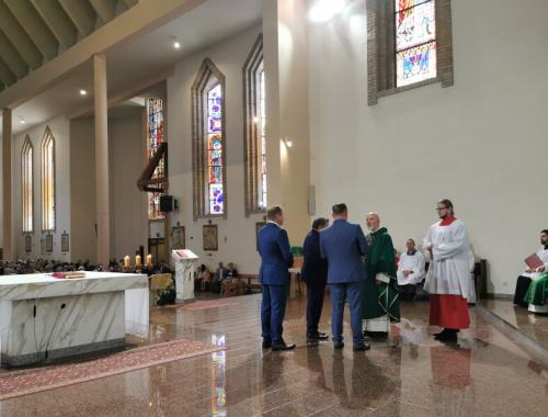 Powitanie nowego proboszcza parafii pw. św. Kazimierza w Policach