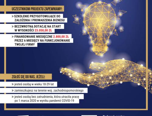 Zachęcamy do skorzystania z projektu „Zachodniopomorski Kreator Przedsiębiorczości"