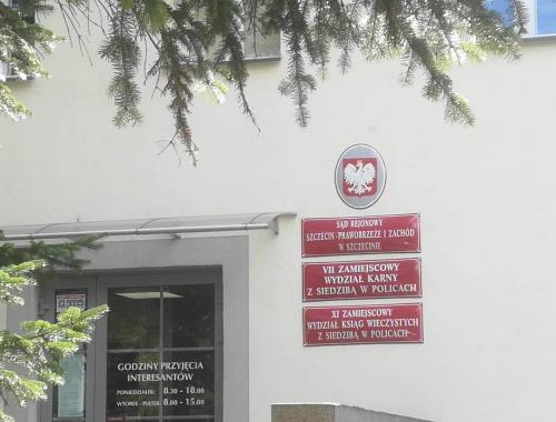 Zamiejscowe wydziały Sądu Rejonowego Szczecin-Prawobrzeże i Zachód w Szczecinie pozostaną w Policach