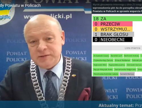 XXXVIII sesja Rady Powiatu w Policach