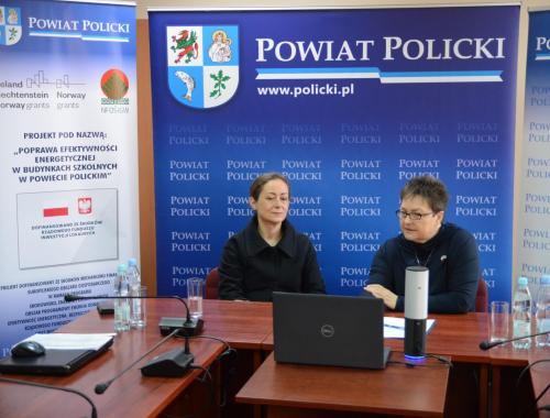 Konferencja online pn. „Poprawa efektywności energetycznej w budynkach szkolnych w Powiecie Polickim”
