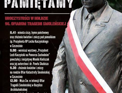 Uroczystości w hołdzie 96. Ofiarom Tragedii Smoleńskiej