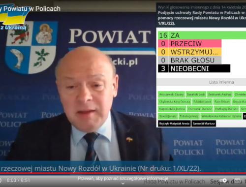 XL sesja Rady Powiatu w Policach