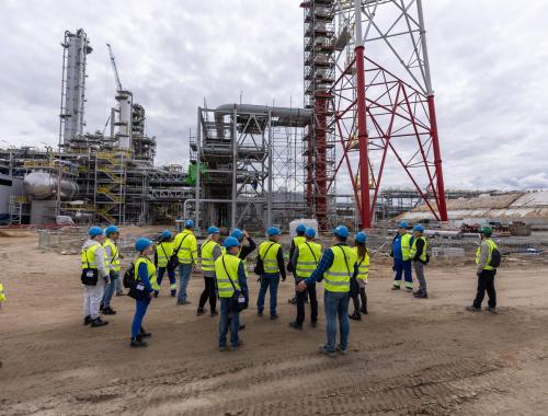 Wizyta studyjna na terenie inwestycji "Polimery Police"