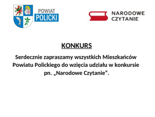 Konkurs "Narodowe Czytanie"